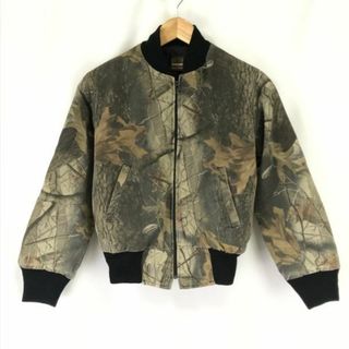 USA製★RANGER★リアルツリー/カモフラ柄/中綿ミリタリーブルゾン/ジャケット【boys-L/150cm程度/カーキ系/khaki】Jacket/Jumper◆cBH486 #BUZZBERG(ダウンジャケット)