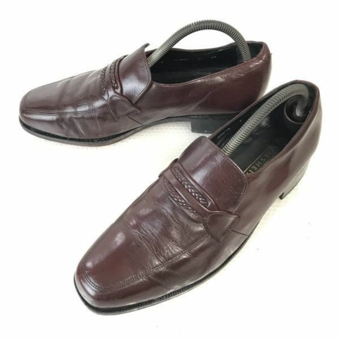 90s/Vintage★フローシャイム/FLORSHEIM★本革/グッドイヤー製法/ローファー/モカシン【9.5D/27.0/茶/BROWN】ビジネス/dress shoes◆D-46#BUZZBERG メンズの靴/シューズ(スリッポン/モカシン)の商品写真