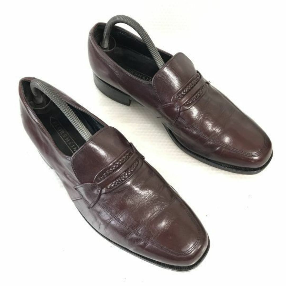 90s/Vintage★フローシャイム/FLORSHEIM★本革/グッドイヤー製法/ローファー/モカシン【9.5D/27.0/茶/BROWN】ビジネス/dress shoes◆D-46#BUZZBERG メンズの靴/シューズ(スリッポン/モカシン)の商品写真