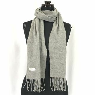 CASHMERE★カシミヤマフラー/ストール【156×26/Gray/グレー】Scarf◆CM54#BUZZBERG(マフラー/ショール)