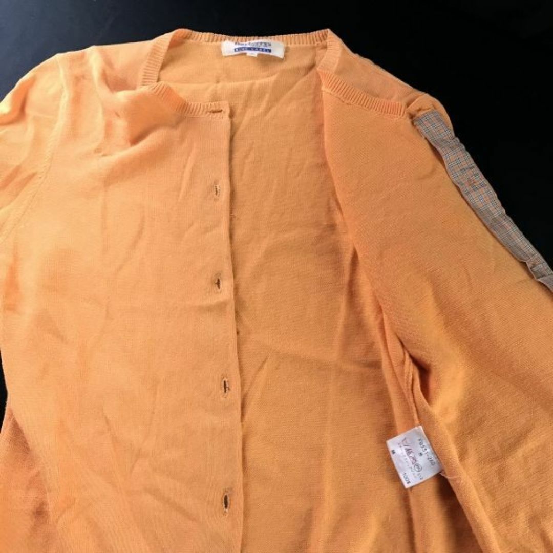 BURBERRY(バーバリー)の90s/三陽商会★バーバリー/Burberrys BLUE LABEL★長袖カーディガン【レディースM/オレンジ/orange】Tops/sweater/japan limited◆cBH351 BUZZBERG レディースのトップス(カーディガン)の商品写真