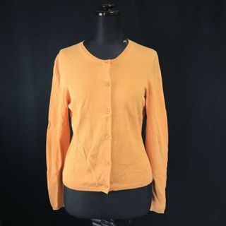 バーバリー(BURBERRY)の90s/三陽商会★バーバリー/Burberrys BLUE LABEL★長袖カーディガン【レディースM/オレンジ/orange】Tops/sweater/japan limited◆cBH351 BUZZBERG(カーディガン)