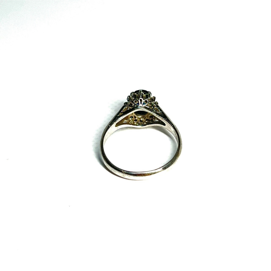 エメラルド　リング　シルバー　指輪　鑑定済み　刻印有り　 レディースのアクセサリー(リング(指輪))の商品写真