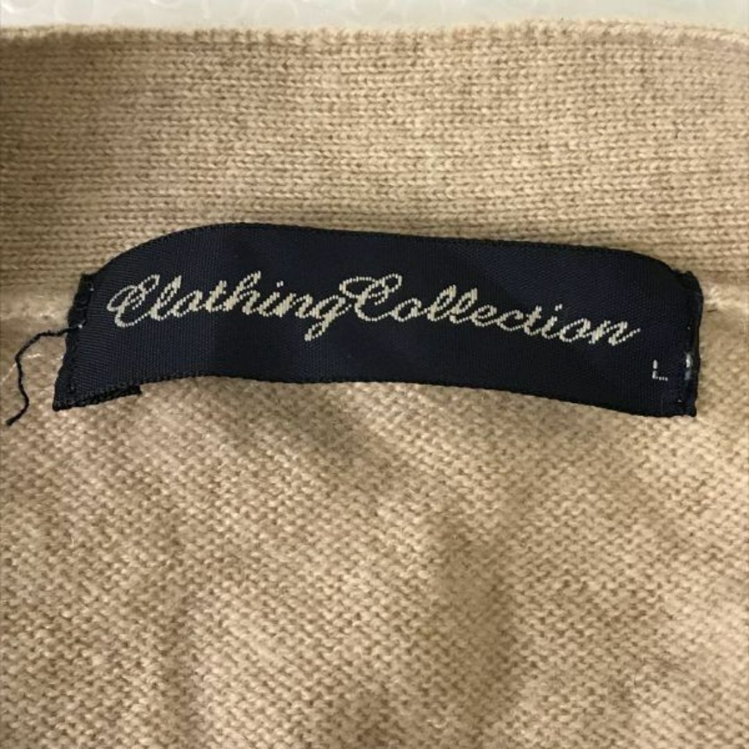 Clothing Collection★カシミヤ100%/長袖カーディガン【Mens size -L/ベージュ/beige】cardigan◆BG973 #BUZZBERG メンズのトップス(カーディガン)の商品写真