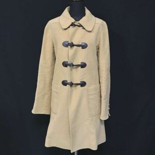 ルーマニア製★A.P.C.★スエード加工/ダッフルコート【38/Women's size-M/ベージュ】トグルボタン/両サイドポケット/アーペーセー◆BC413L #BUZZBERG(ダッフルコート)