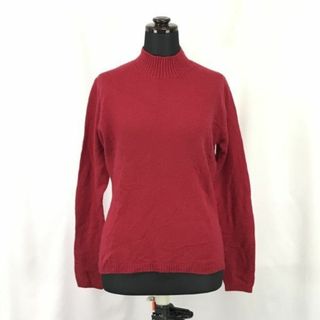 clothing/クロージング★カシミヤ100％/ハイネックセーター【women’s size -L/赤/red】Tops/Shirts/Sweater◆BH212 #BUZZBERG(カーディガン)