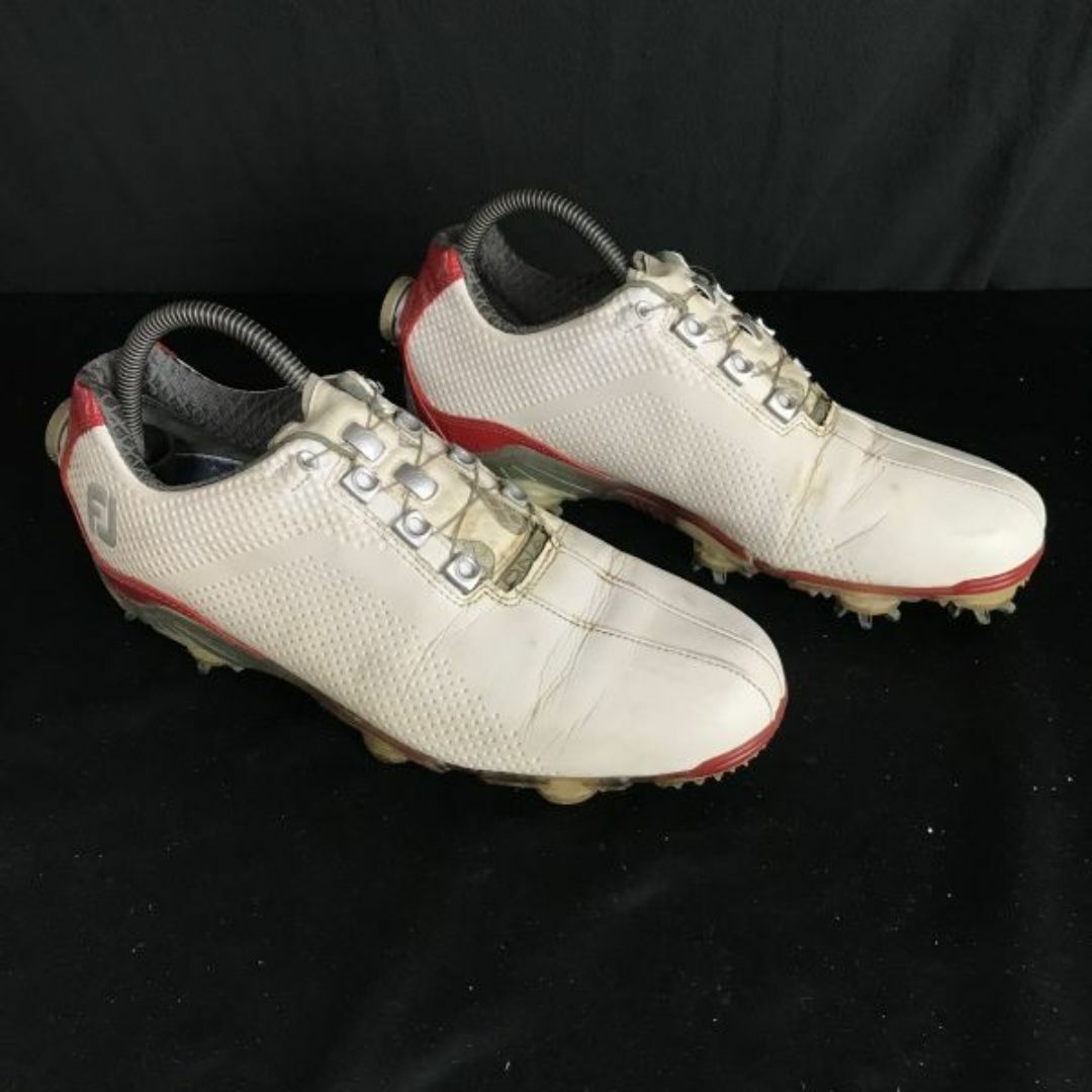 FootJoy フットジョイ/DNA★ダイヤル式/ゴルフシューズ【25.0/7/白/WHITE】/スパイク/Shoes/trainers◆bQ-431　#BUZZBERG スポーツ/アウトドアのゴルフ(シューズ)の商品写真