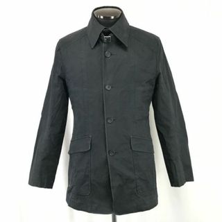 アトリエサブ/atelier sab★ステンカラーコート/ショート【48/メンズM/黒/black】Coats/Jackets/Jumpers◆zBH300 #BUZZBERG(ステンカラーコート)