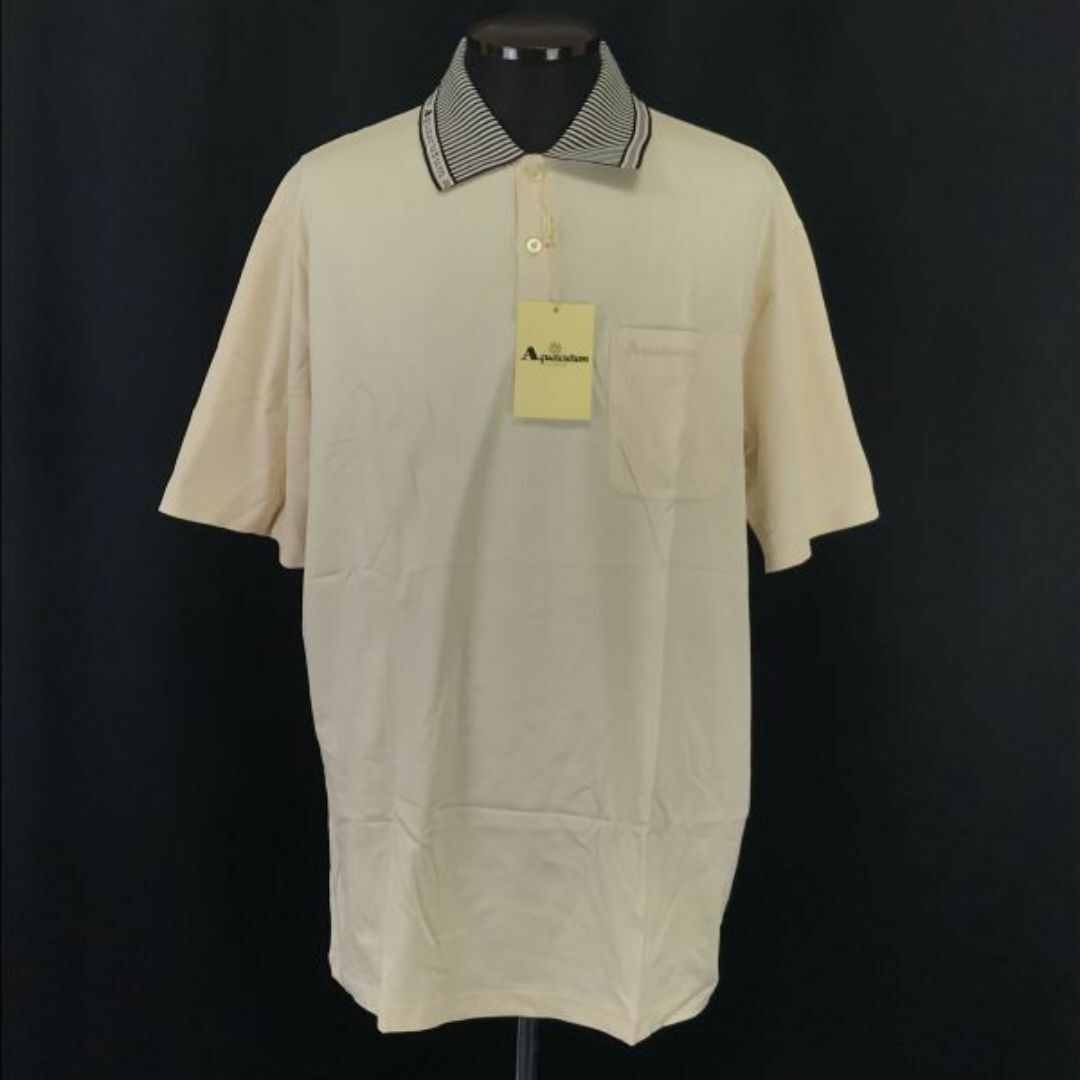 AQUA SCUTUM(アクアスキュータム)のタグ付新古品★Aquascutum★半袖ポロシャツ【Mens size -XXL/beige/ベージュ】Tops/Shirts◆senBH193 #BUZZBERG メンズのトップス(ポロシャツ)の商品写真