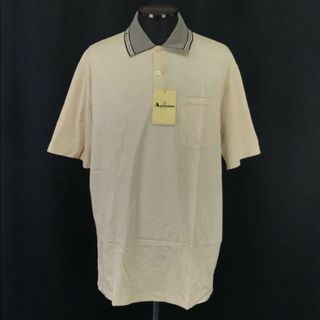 アクアスキュータム(AQUA SCUTUM)のタグ付新古品★Aquascutum★半袖ポロシャツ【Mens size -XXL/beige/ベージュ】Tops/Shirts◆senBH193 #BUZZBERG(ポロシャツ)