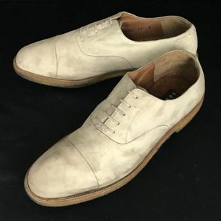 ビンテージ★フラテッリロセッティ/FRATELLI ROSSETTI★クレープソール/ストレートチップ【9/ベージュ/BEIGE】内羽根式/dress shoes◆ci-55 #BUZZBERG(ドレス/ビジネス)