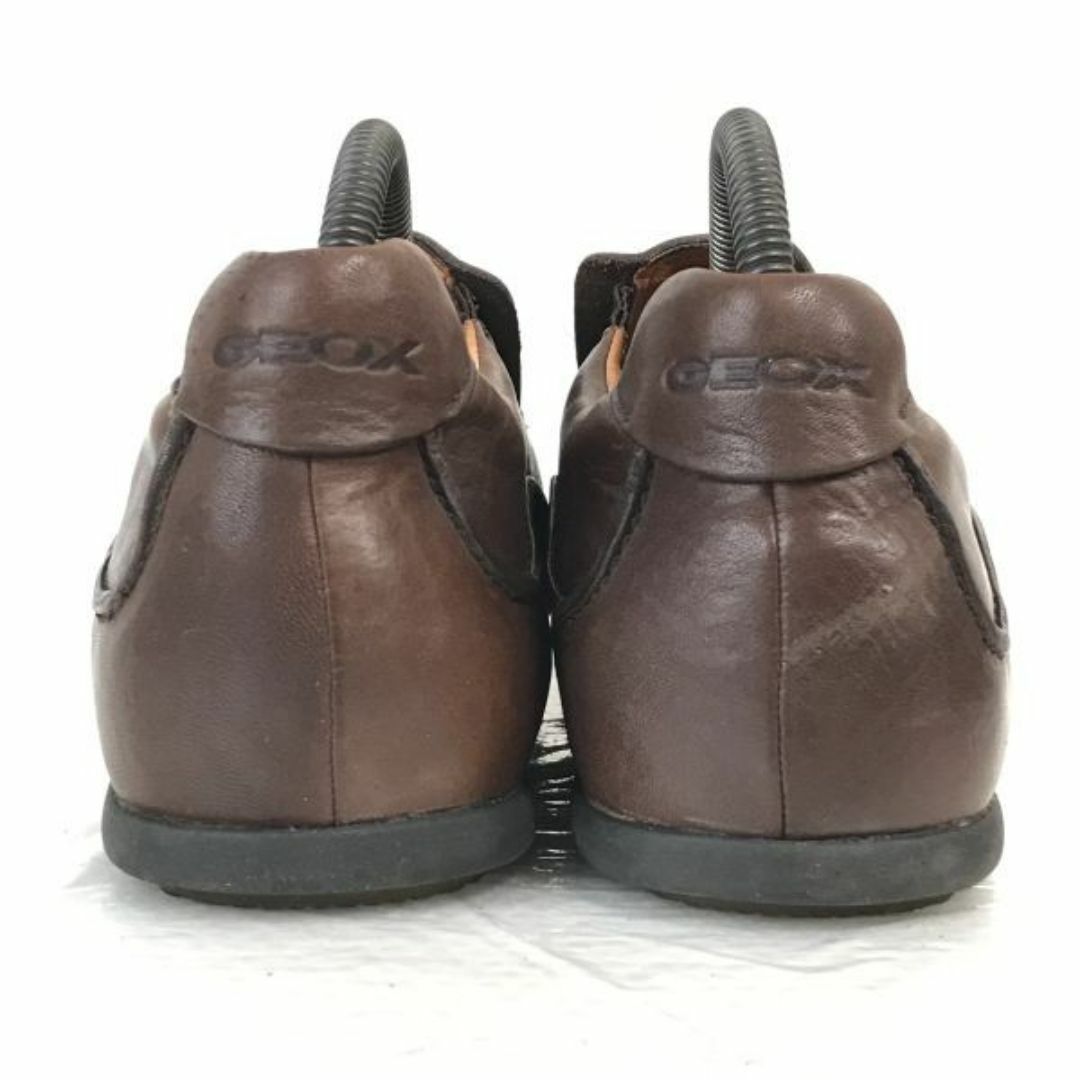 GEOX/ジェオックス★サイドゴア/レザー/スリッポンシューズ【40/25.0/茶/BROWN】軽量モカシン/ヴァンプ/ローファー/Shoes/trainers◆bQ-461 #BUZZBERG メンズの靴/シューズ(スリッポン/モカシン)の商品写真