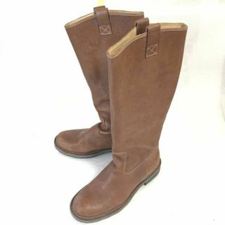 REGAL/リーガル★本革/レザーロングブーツ【23.0/茶/BROWN】シボ加工/boots/Shoes◆bWB102-4 #BUZZBERG(ブーツ)