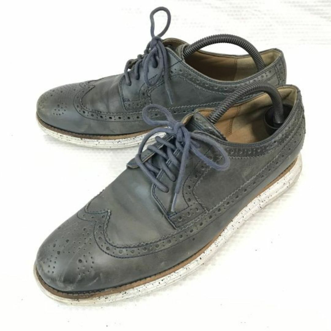 Cole Haan(コールハーン)の定価3.9万/COLE HAAN/コールハーン★ LUNARGRAND WING/軽量ソール/ウイングチップ【9.5/27.0-27.5/オリーブグレー】ルナグランド◆cQ-491 #BUZZBERG メンズの靴/シューズ(ドレス/ビジネス)の商品写真