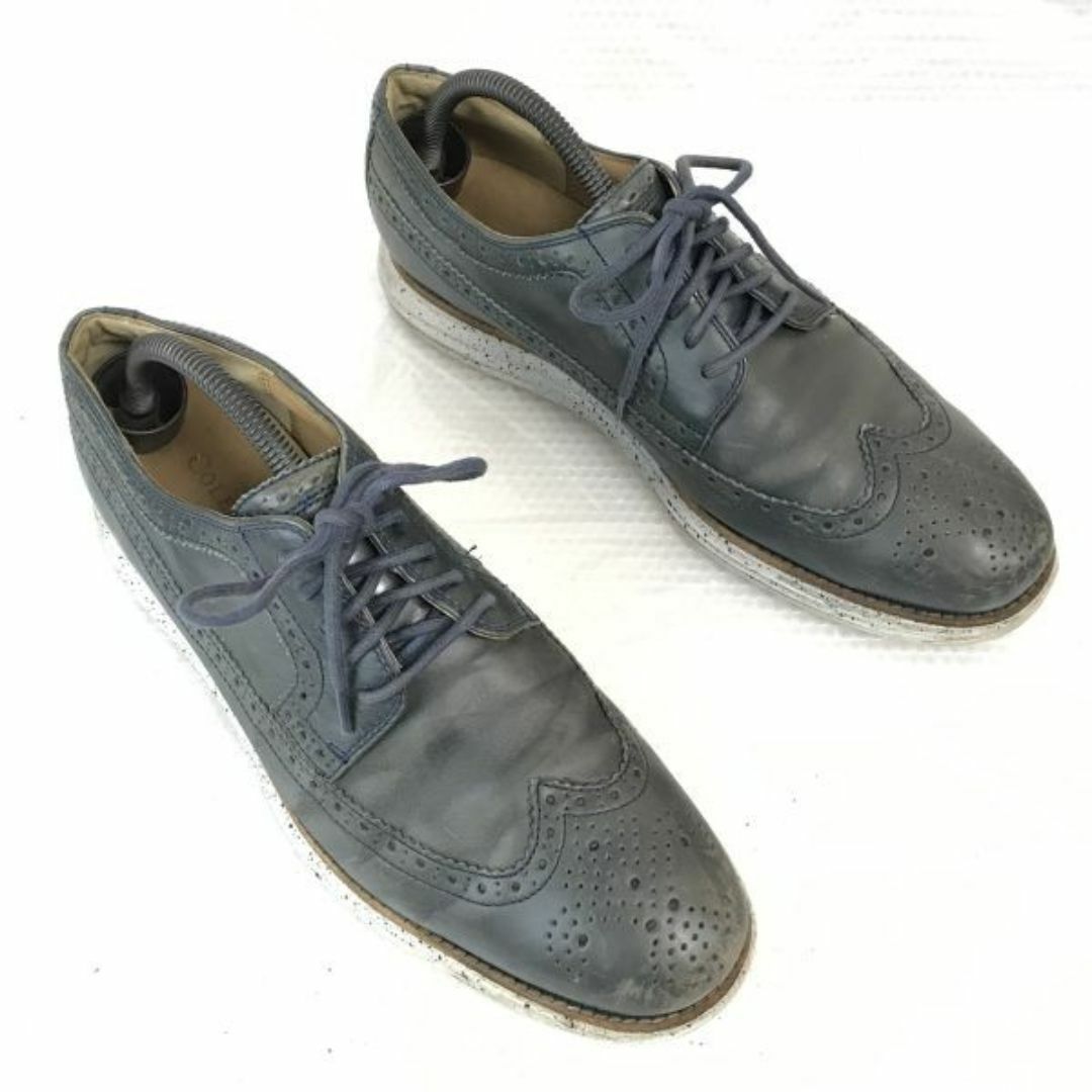 Cole Haan(コールハーン)の定価3.9万/COLE HAAN/コールハーン★ LUNARGRAND WING/軽量ソール/ウイングチップ【9.5/27.0-27.5/オリーブグレー】ルナグランド◆cQ-491 #BUZZBERG メンズの靴/シューズ(ドレス/ビジネス)の商品写真