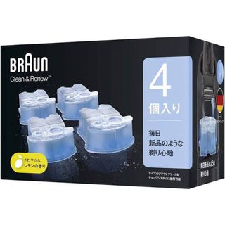 ブラウン(BRAUN)のブラウン　アルコール洗浄液　４個(メンズシェーバー)