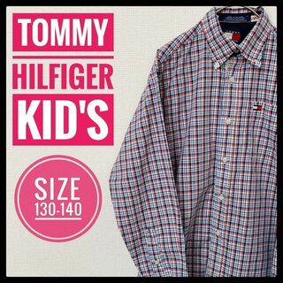 TOMMY HILFIGER - 【キッズ】TOMMY HILFIGER 長袖シャツ 130 140相当 チェック