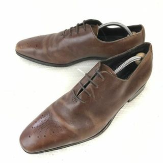 イタリア製/Bettaccini/ベッタチーニ★本革/ホールカットシューズ【42/26.5-27.0/茶/BROWN】職人ハンドメイド/Vintage/dress shoes◆bH-147 #BUZZBERG(ドレス/ビジネス)