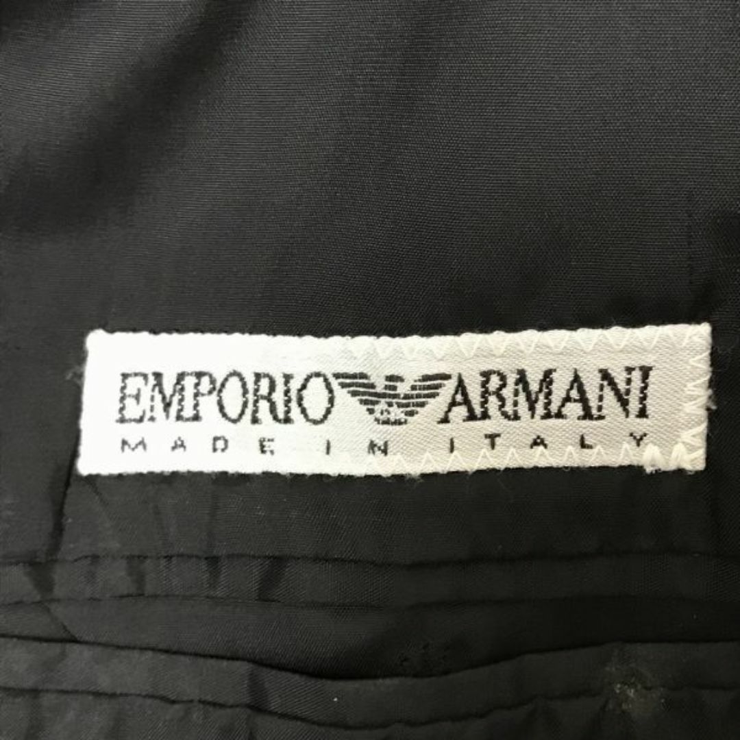 Emporio Armani(エンポリオアルマーニ)のイタリア製★エンポリオ アルマーニ★ストライプ柄/テーラードジャケット【M/黒】シングル/1釦/ノーベント/EMPORIO ARMANI◆BC307W #BUZZBERG メンズのジャケット/アウター(テーラードジャケット)の商品写真