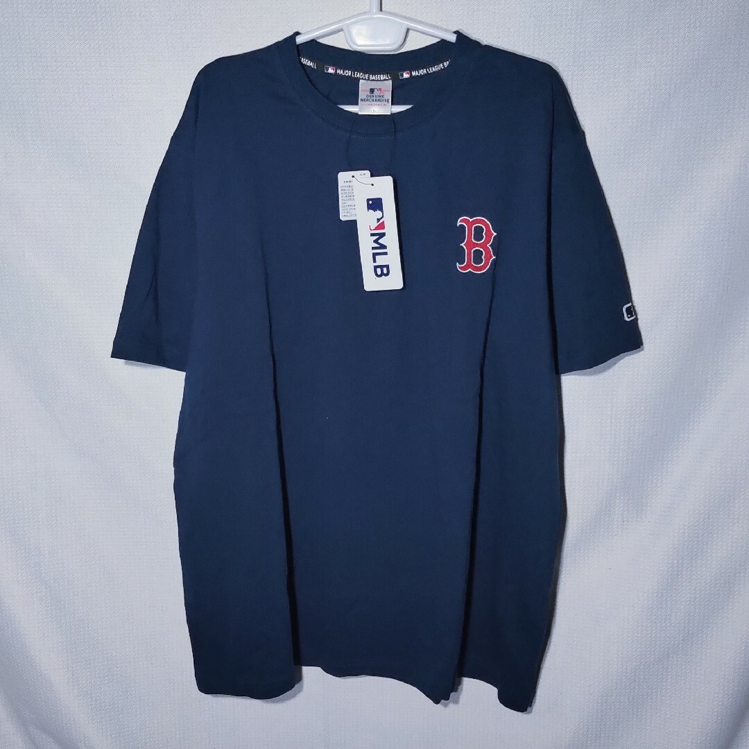 MLB(メジャーリーグベースボール)の新品 Tシャツ 5L レッドソックス MBL メジャーリーグ 吉田正尚 ワッペン メンズのトップス(Tシャツ/カットソー(半袖/袖なし))の商品写真