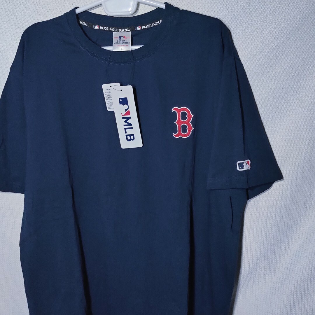 MLB(メジャーリーグベースボール)の新品 Tシャツ 5L レッドソックス MBL メジャーリーグ 吉田正尚 ワッペン メンズのトップス(Tシャツ/カットソー(半袖/袖なし))の商品写真