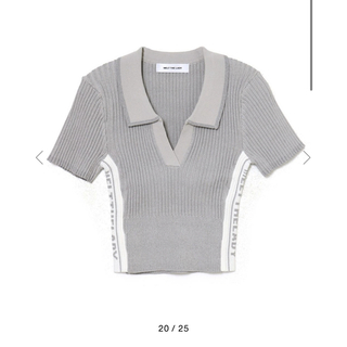 melt the lady collared knit tops(カットソー(半袖/袖なし))
