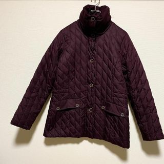 エディーバウアー(Eddie Bauer)のアメリカ古着　エディーバウアー　ダウンジャケット　中綿　ワインレッド　H1(ダウンジャケット)