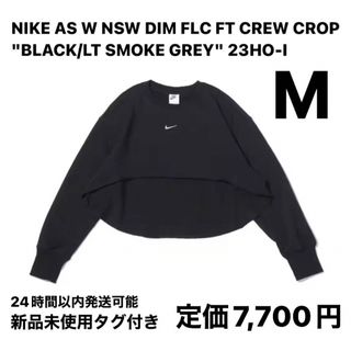 ナイキ(NIKE)のNIKE AS W NSW DIM FLC FT CREW CROP BLACK(トレーナー/スウェット)