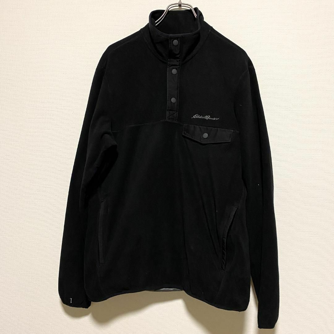 Eddie Bauer(エディーバウアー)のアメリカ古着　エディーバウアー　フリースジャケット　ハーフボタン　P665 メンズのジャケット/アウター(その他)の商品写真