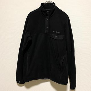 エディーバウアー(Eddie Bauer)のアメリカ古着　エディーバウアー　フリースジャケット　ハーフボタン　P665(その他)