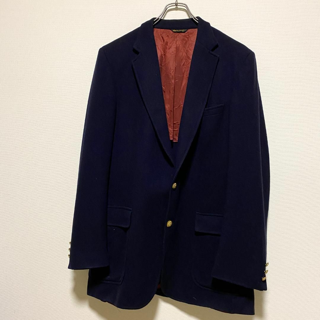 VINTAGE(ヴィンテージ)のアメリカ古着　90s ヴィンテージ　紺ブレ　テーラードジャケット　金ボタン メンズのジャケット/アウター(テーラードジャケット)の商品写真