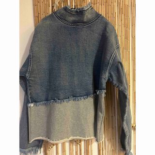 アメリヴィンテージ(Ameri VINTAGE)のAMERI DENIM SWEAT DOCKING TOPS(トレーナー/スウェット)