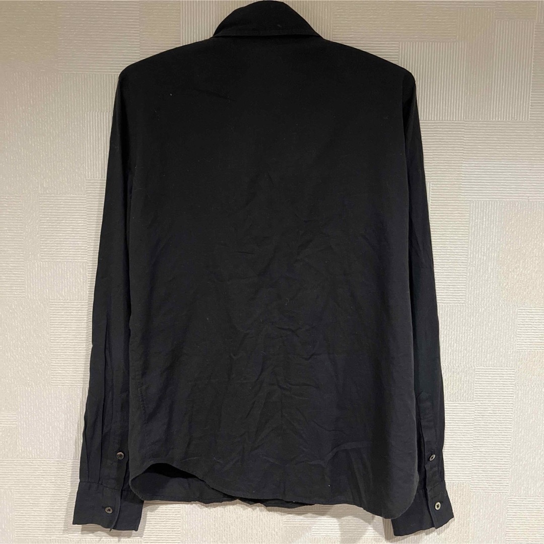 BACCA(バッカ)のBACCA バッカ デザインシャツ ブラウス ブラック 黒 シンプル ピンタック レディースのトップス(シャツ/ブラウス(長袖/七分))の商品写真