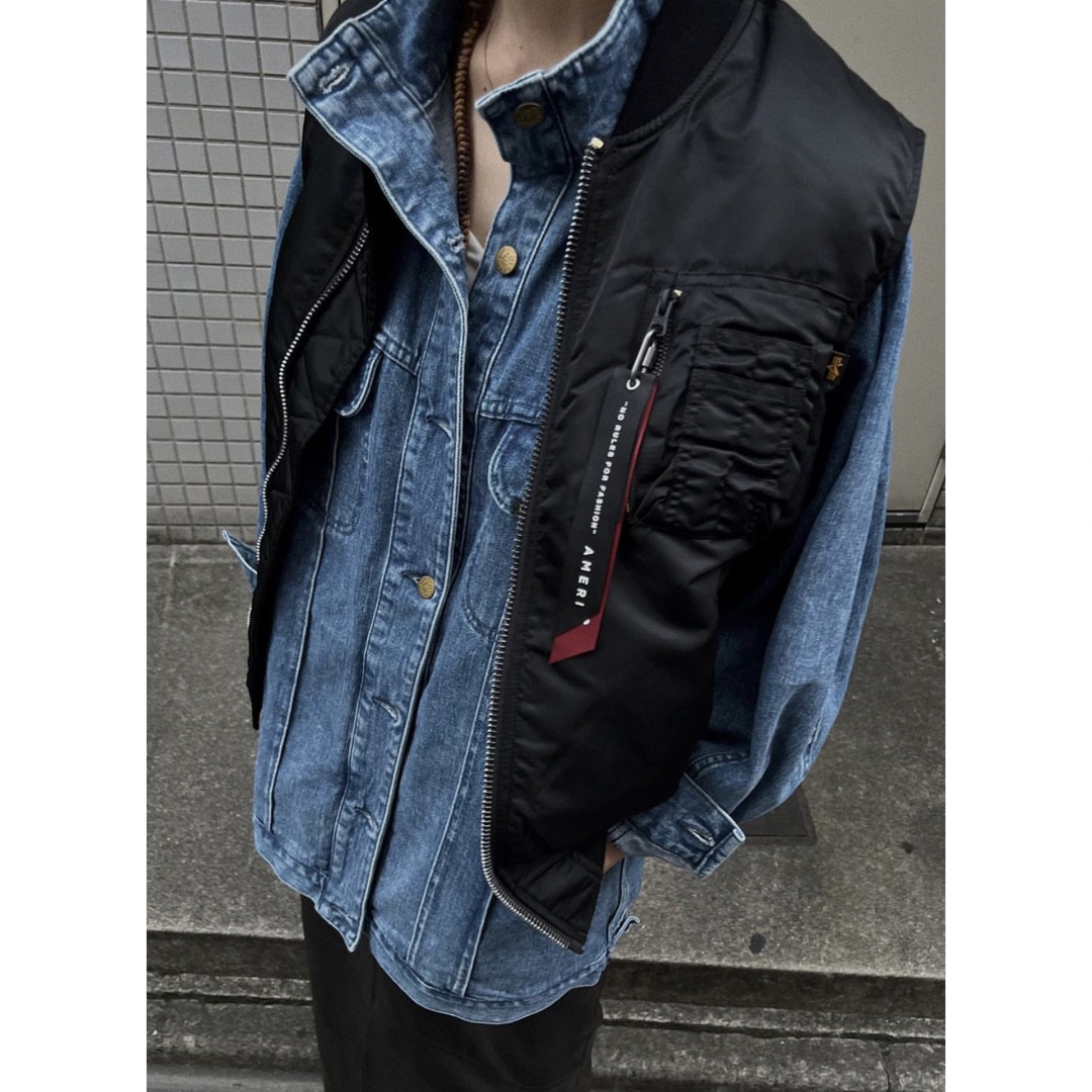 Ameri VINTAGE(アメリヴィンテージ)の新品☆アメリAMERI×Lee OVERSIZE DENIM JACKET レディースのジャケット/アウター(Gジャン/デニムジャケット)の商品写真