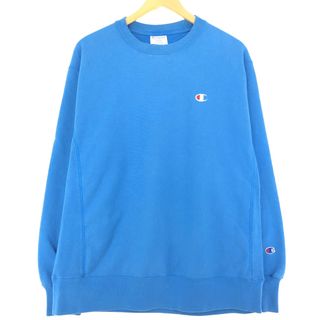 チャンピオン(Champion)の古着 チャンピオン Champion REVERSE WEAVE リバースウィーブ ワンポイントロゴスウェットシャツ トレーナー メンズL /eaa369038(スウェット)