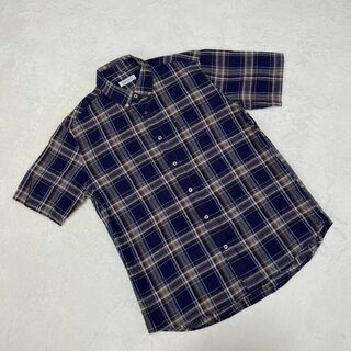 【CLOTHES TRUCK】クローズトラック（LL）チェック柄 半袖シャツ(Tシャツ/カットソー(半袖/袖なし))