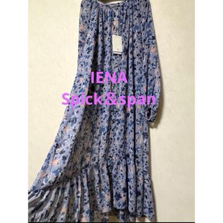 スピックアンドスパン(Spick & Span)のゆったり23100円Spick&span シアーフラワーワンピース　IENA(ロングワンピース/マキシワンピース)