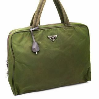 プラダ(PRADA)の★超美品★ [南京錠/ギャラ付] プラダ ハンドバッグ バープル 鍵付 三角ロゴ(ハンドバッグ)