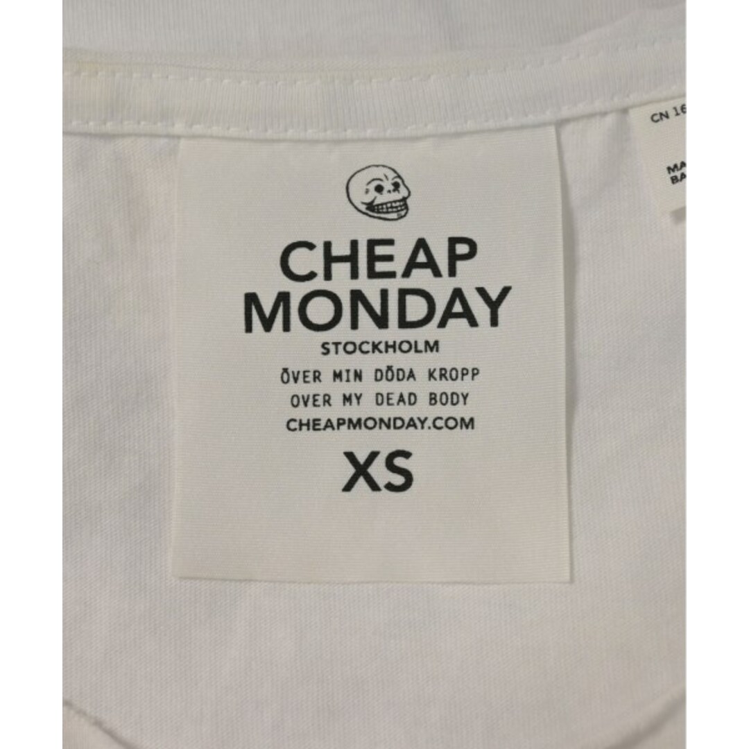 CHEAP MONDAY(チープマンデー)のCHEAP MONDAY チープマンデイ Tシャツ・カットソー XS 白 【古着】【中古】 レディースのトップス(カットソー(半袖/袖なし))の商品写真