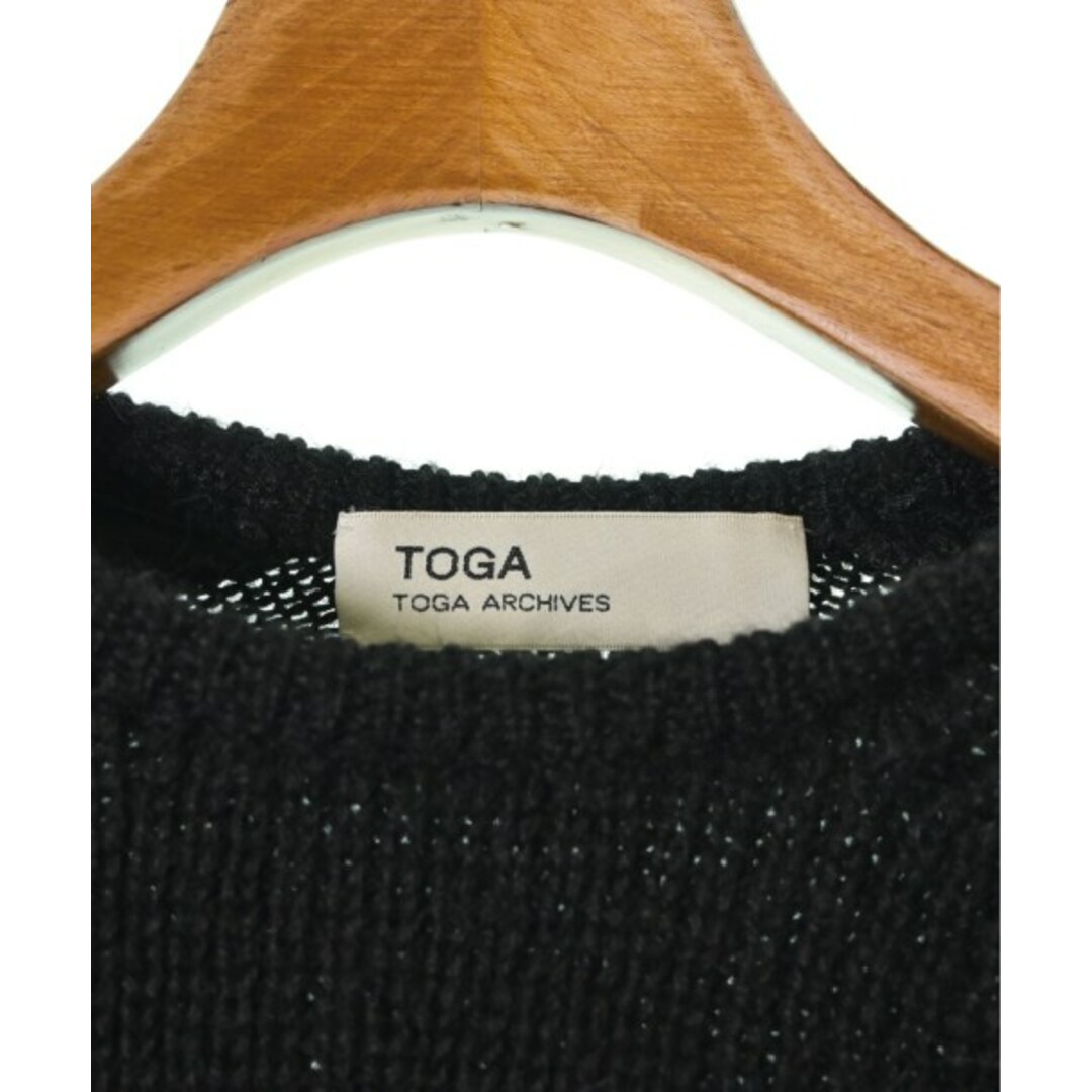 TOGA(トーガ)のTOGA トーガ ニット・セーター 1(S位) 黒xグレー 【古着】【中古】 レディースのトップス(ニット/セーター)の商品写真