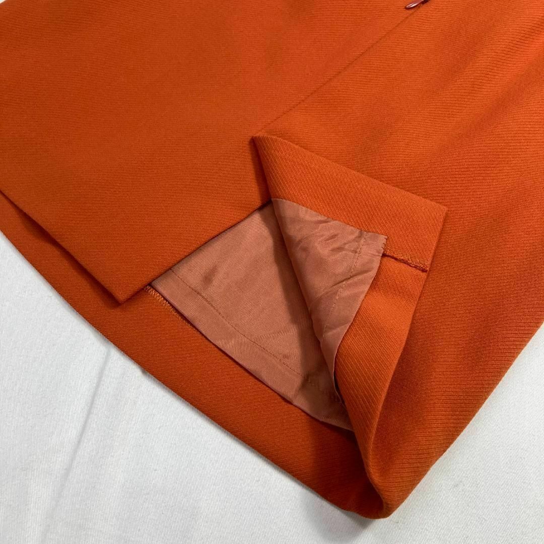 Karl Lagerfeld(カールラガーフェルド)のKARL LAGERFELD バックスリット　ウール　タイト　スカート オレンジ レディースのスカート(その他)の商品写真
