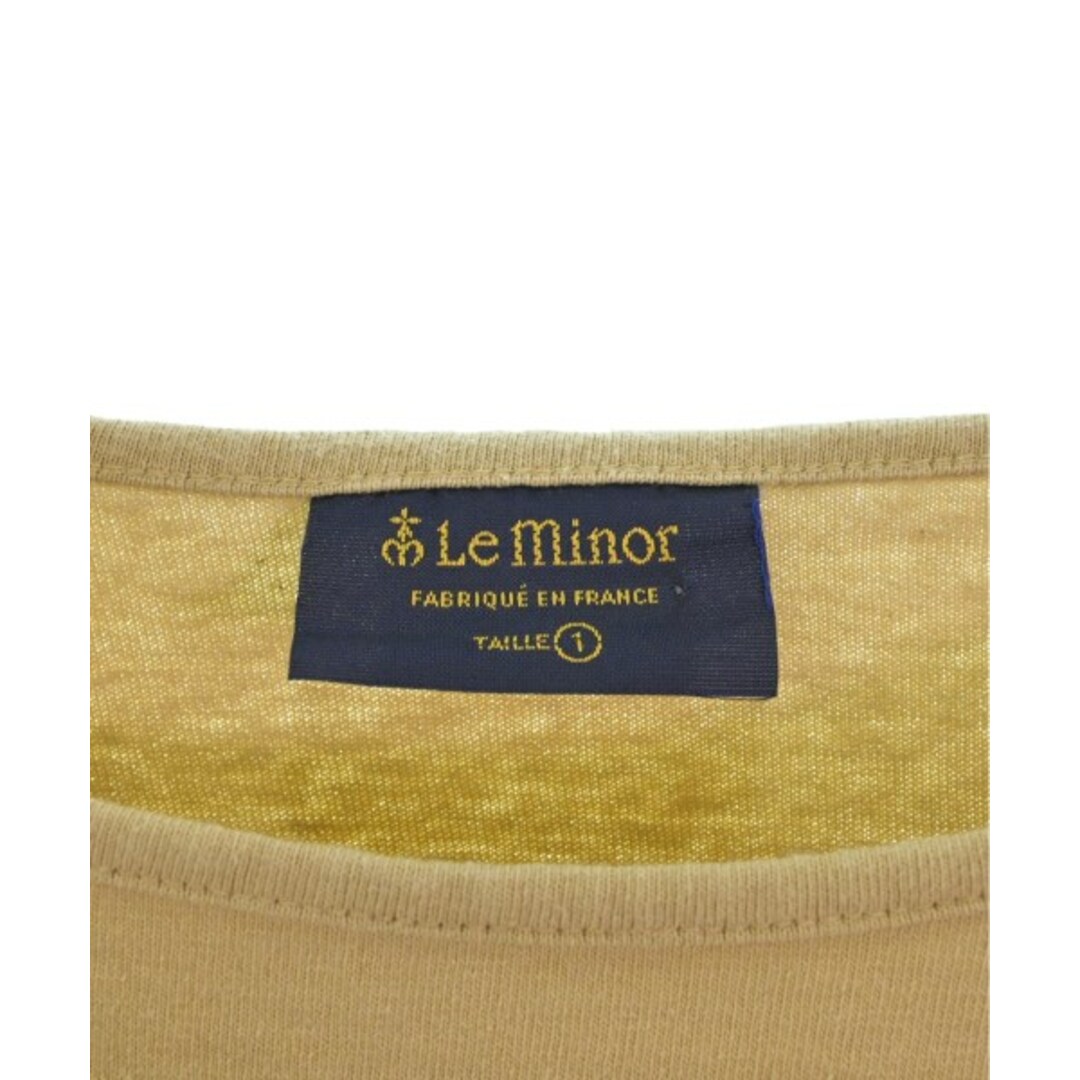 Le Minor(ルミノア)のLe minor ルミノア Tシャツ・カットソー 1(S位) ベージュ 【古着】【中古】 レディースのトップス(カットソー(半袖/袖なし))の商品写真