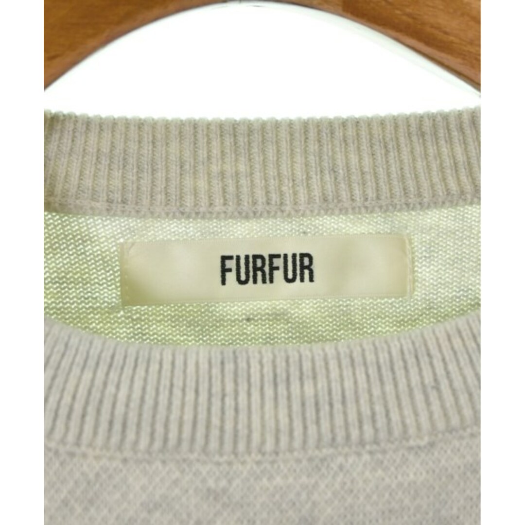 fur fur(ファーファー)のFURFUR ファーファー ニット・セーター F グレー 【古着】【中古】 レディースのトップス(ニット/セーター)の商品写真