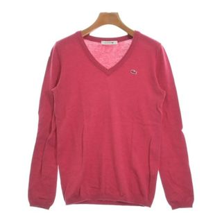 ラコステ(LACOSTE)のLACOSTE ラコステ ニット・セーター 36(XS位) ピンク系 【古着】【中古】(ニット/セーター)