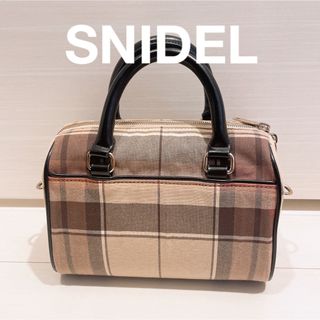 スナイデル(SNIDEL)のSNIDEL ミニボストンバッグ ハンドバッグ ショルダーバッグ リリーブラウン(ショルダーバッグ)