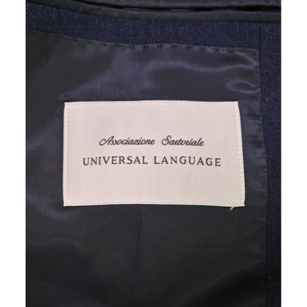 UNIVERSAL LANGUAGE ユニバーサルランゲージ ビジネス M 紺 【古着】【中古】 メンズのスーツ(セットアップ)の商品写真