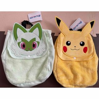 新品未使用❤️ ポケモン　プレミアムフェイスリュック　ピカチュウ　ニャオハ