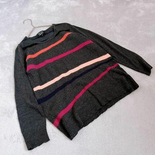 ソニアリキエル(SONIA RYKIEL)の【SONIA RYKIEL】ソニアリキエル（40）総柄 ボーダー ニットセーター(ニット/セーター)