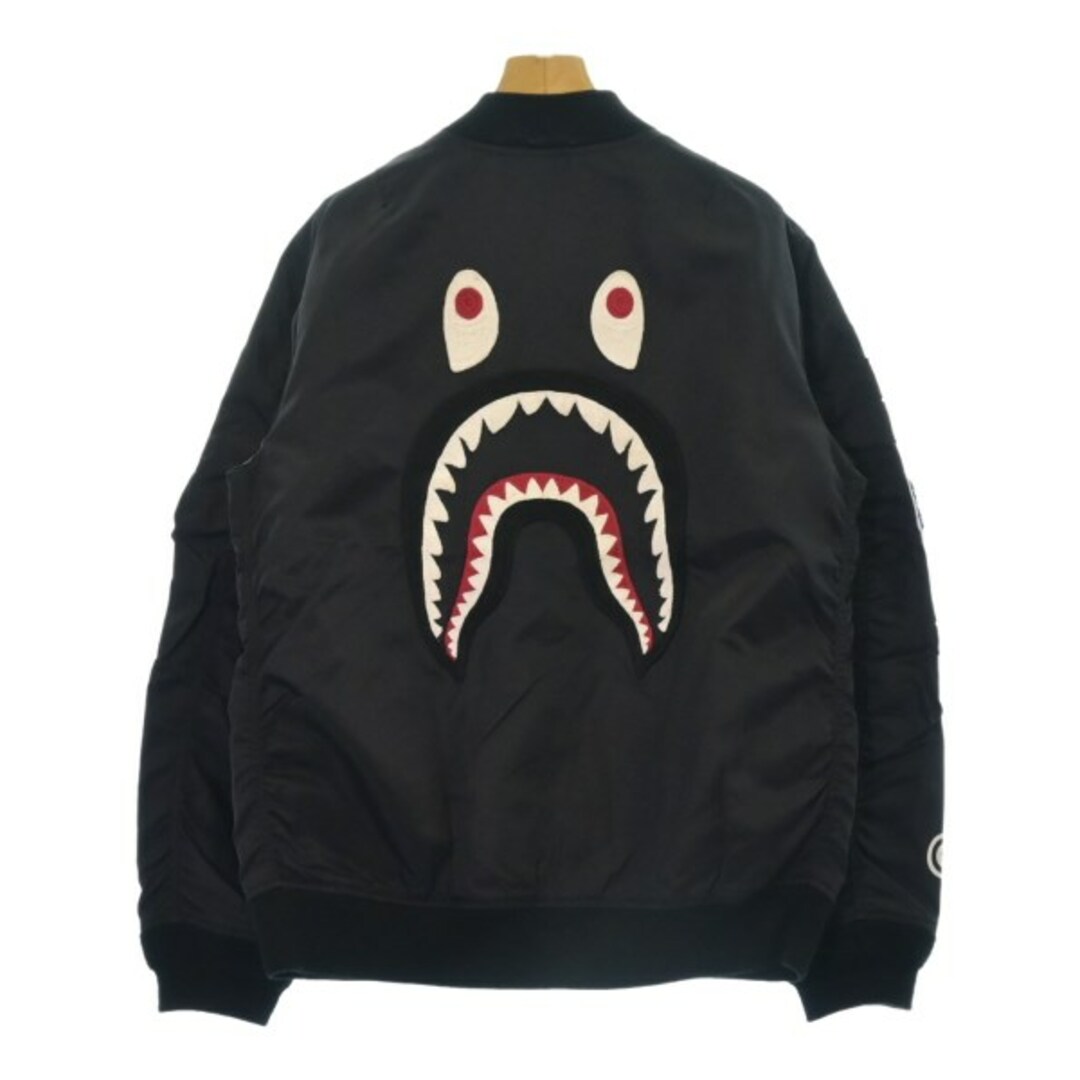 A BATHING APE(アベイシングエイプ)のA BATHING APE アベイシングエイプ ミリタリーブルゾン M 黒 【古着】【中古】 メンズのジャケット/アウター(ミリタリージャケット)の商品写真