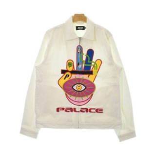 PALACE - PALACE パレス デニムジャケット L 白 【古着】【中古】